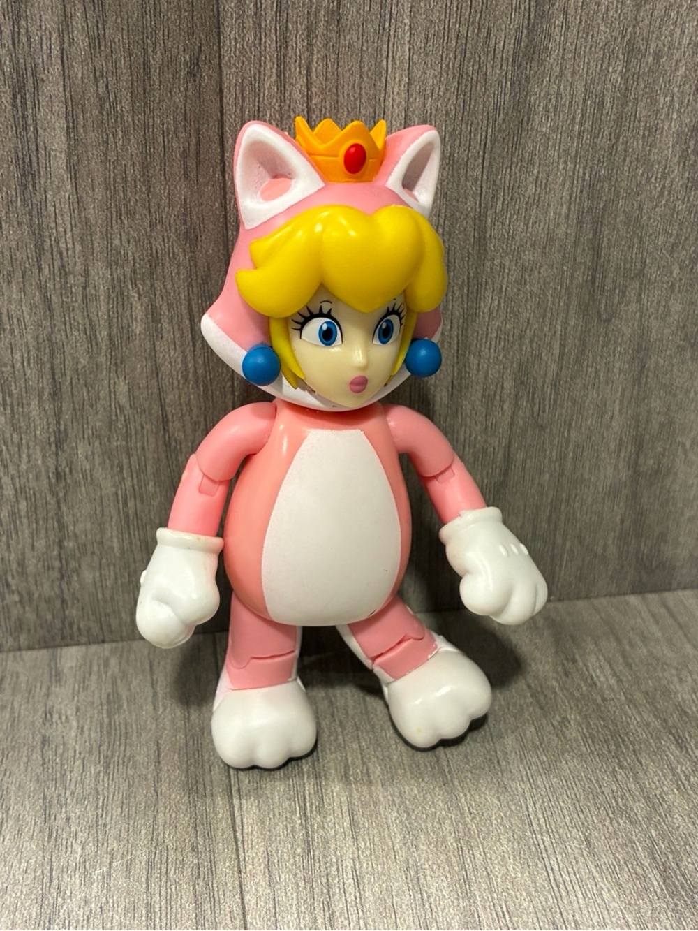 Jakks Super Mario 4" World of Nintendo Series Cat Princess Peach Figure 2021